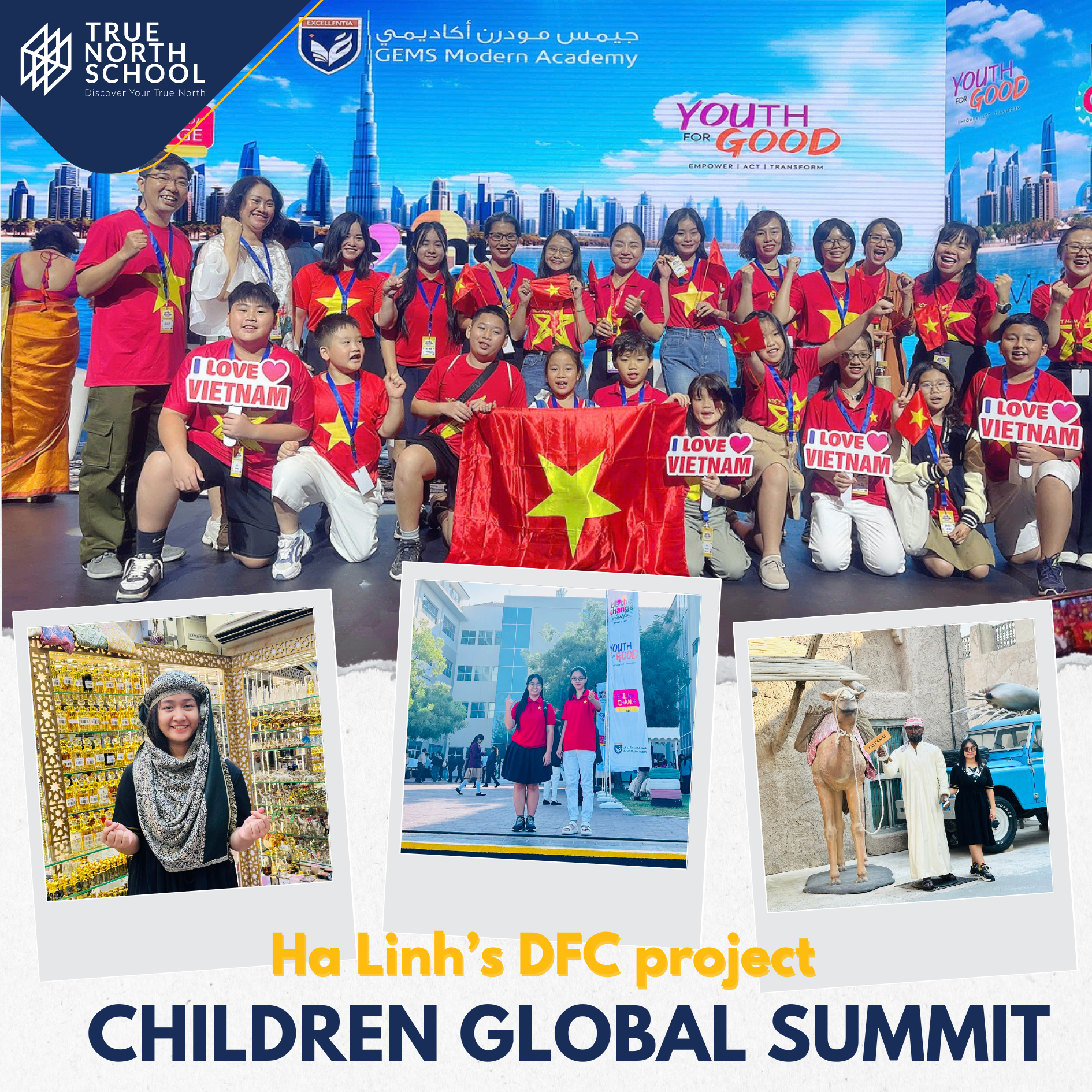 Bùi Nguyễn Hà Linh (8I) và hành trình tới Hội nghị Children Global Summit tại Dubai